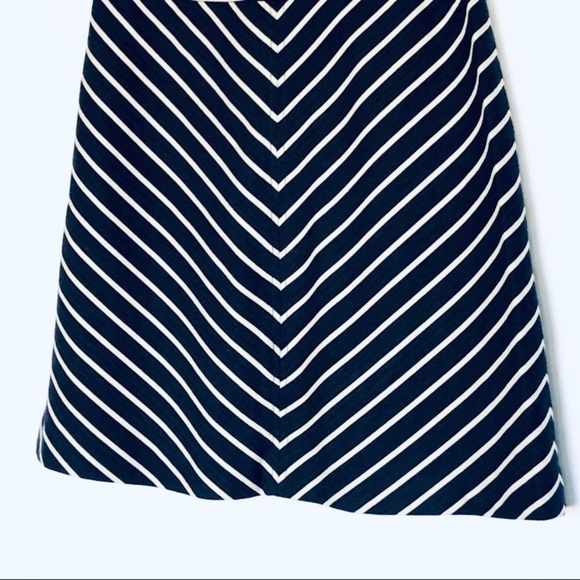 THE LIMITED A-Line Linen-Blend Chevron Skirt Medium - Picture 4 of 7